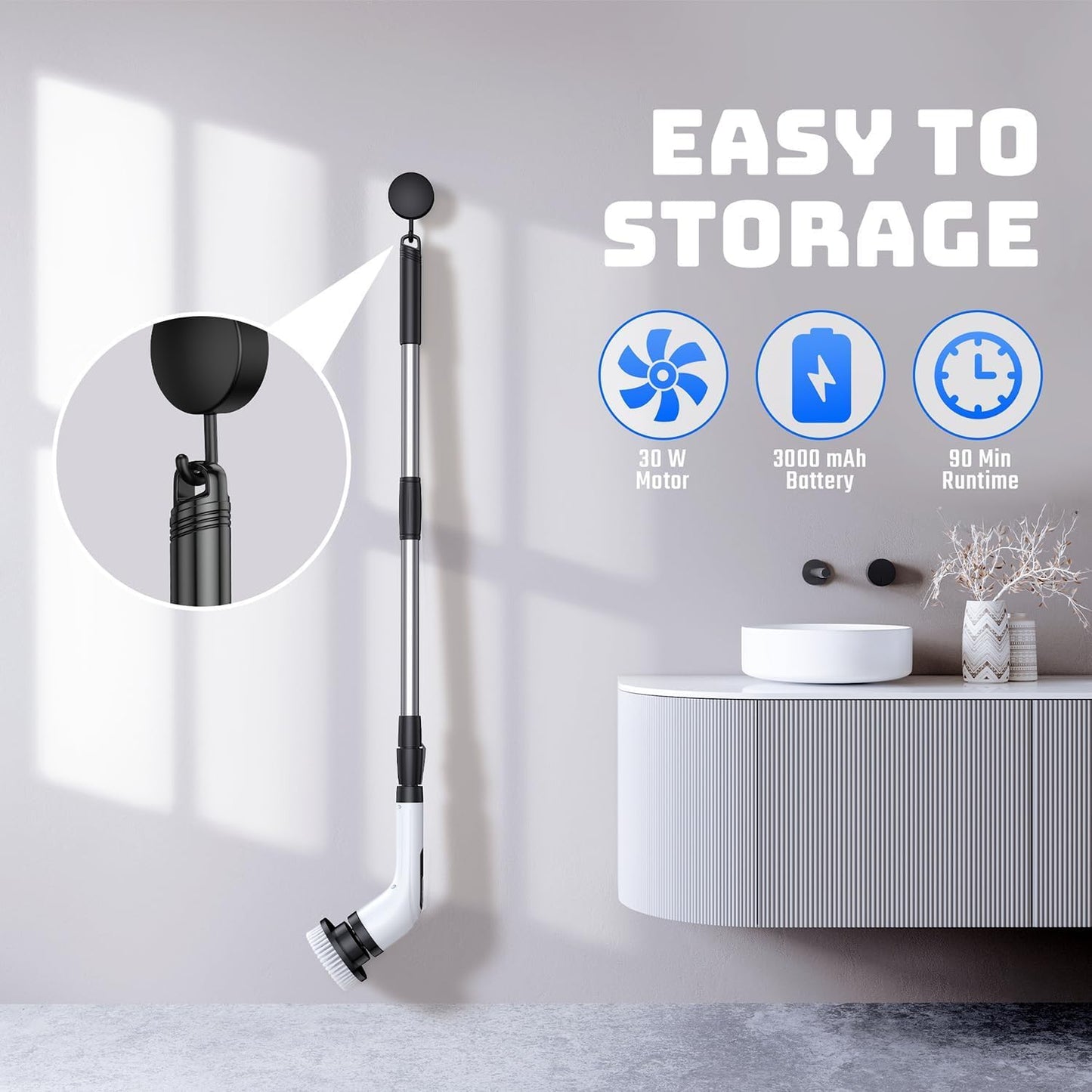 Effortless Spin Scrubber Cleaner
