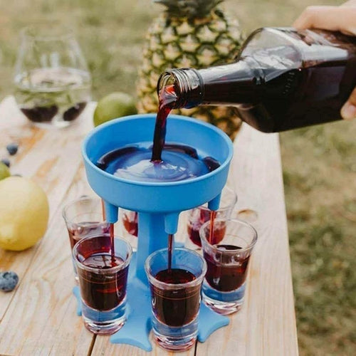 6-Shot Glass Wine Dispenser Holder