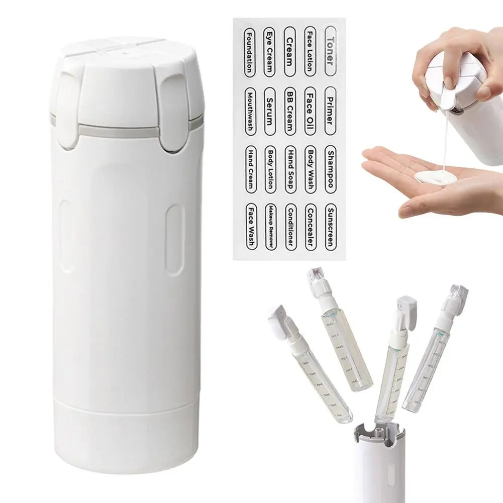 4-in-1 Portable Travel Dispenser Set (30ml × 4)