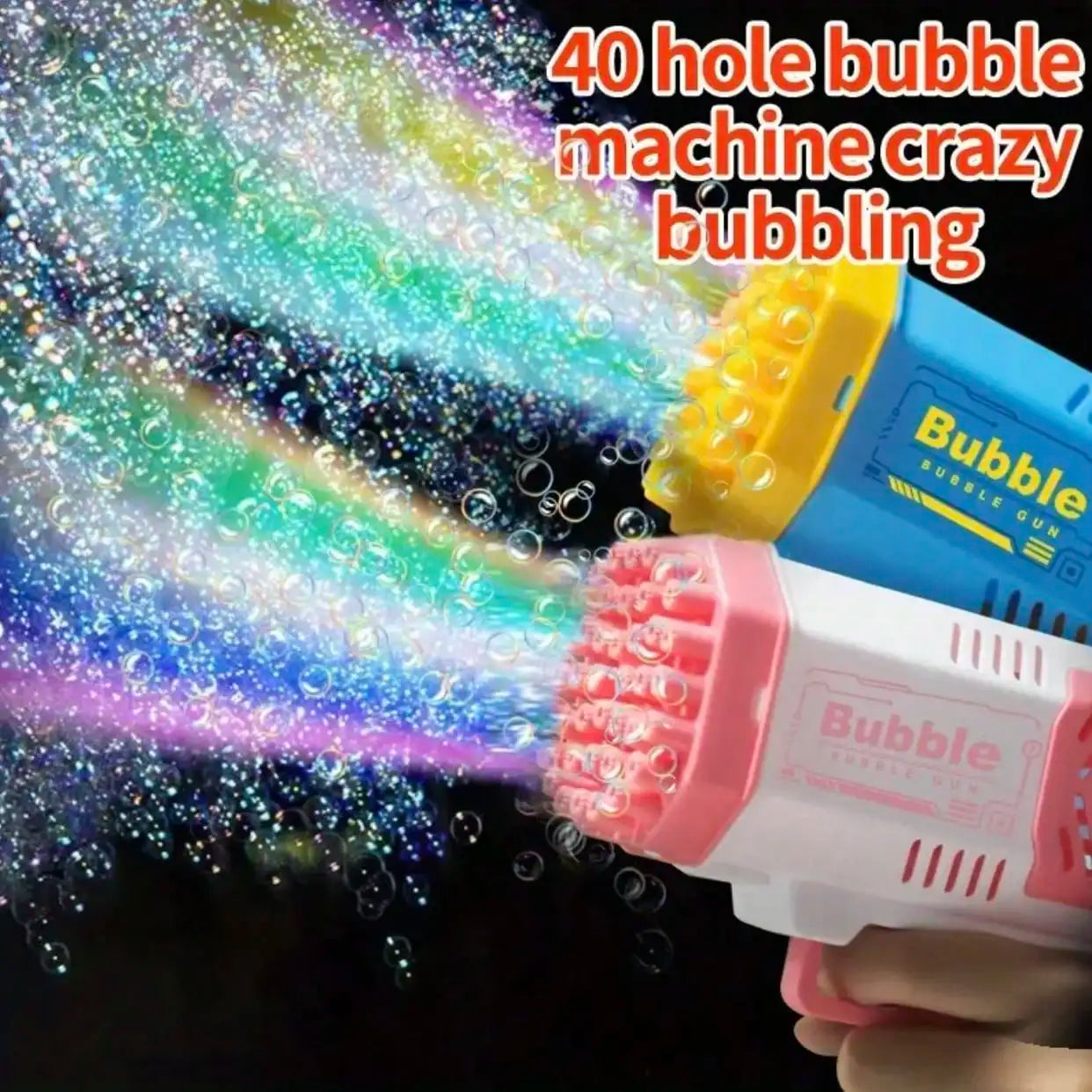 Electric Bubble Gun Launcher for Kids