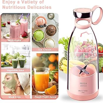 Portable USB Electric Smoothie Blender – 420ml Travel Juicer