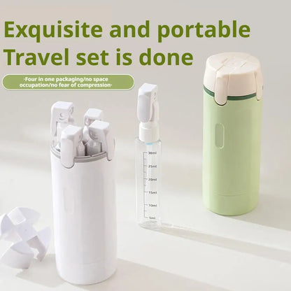 4-in-1 Portable Travel Dispenser Set (30ml × 4)