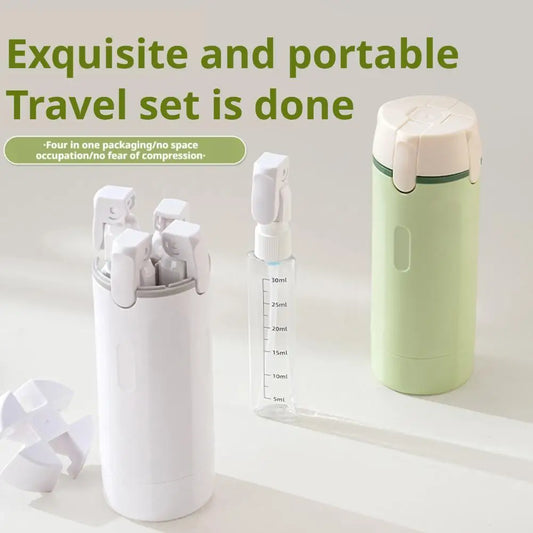 4-in-1 Portable Travel Dispenser Set (30ml × 4)