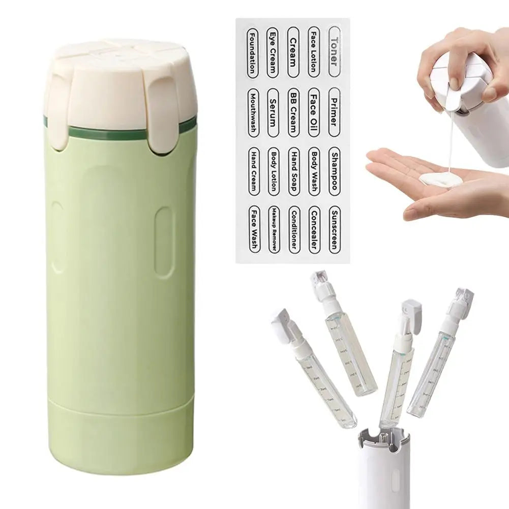 4-in-1 Portable Travel Dispenser Set (30ml × 4)