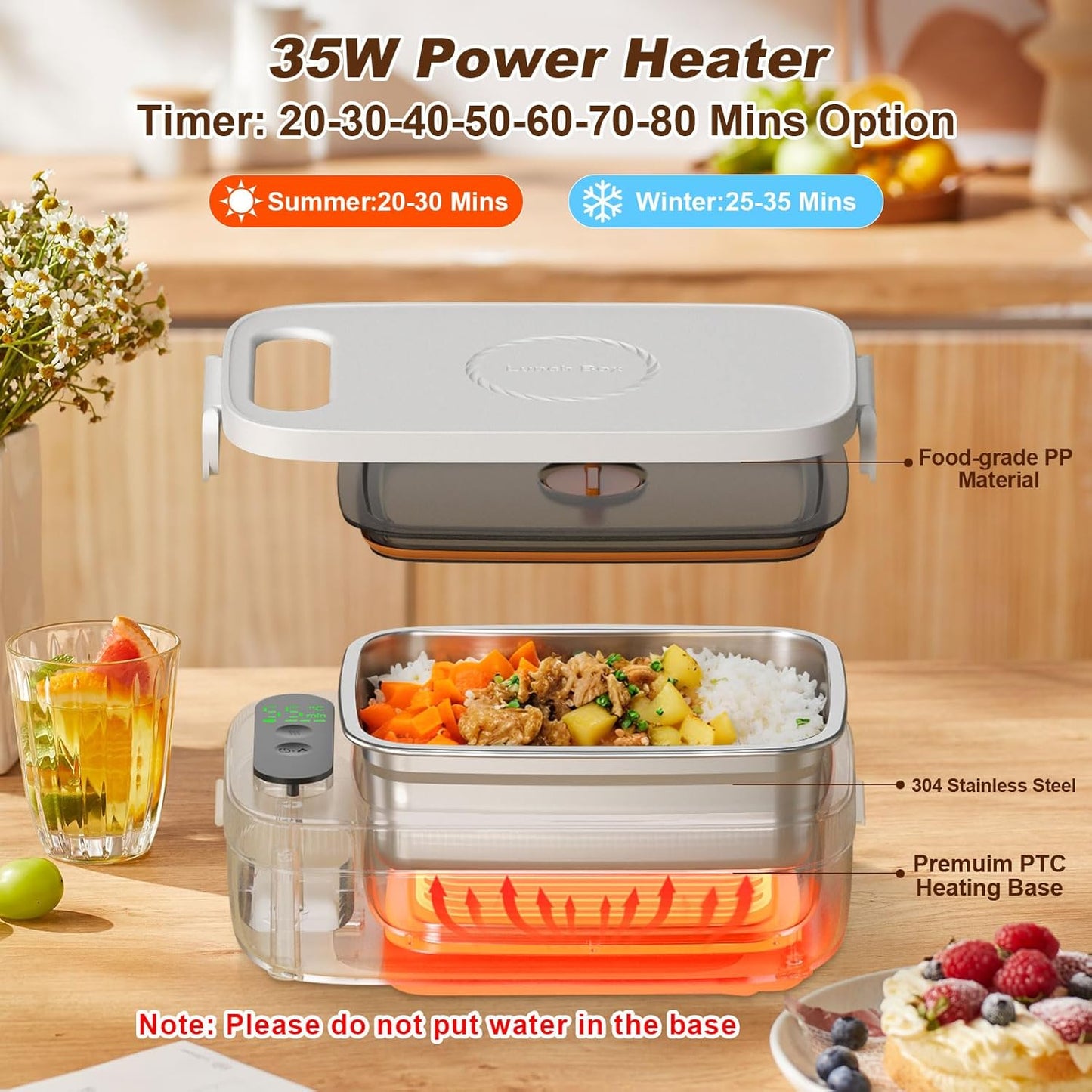 Portable Heated Lunch Box