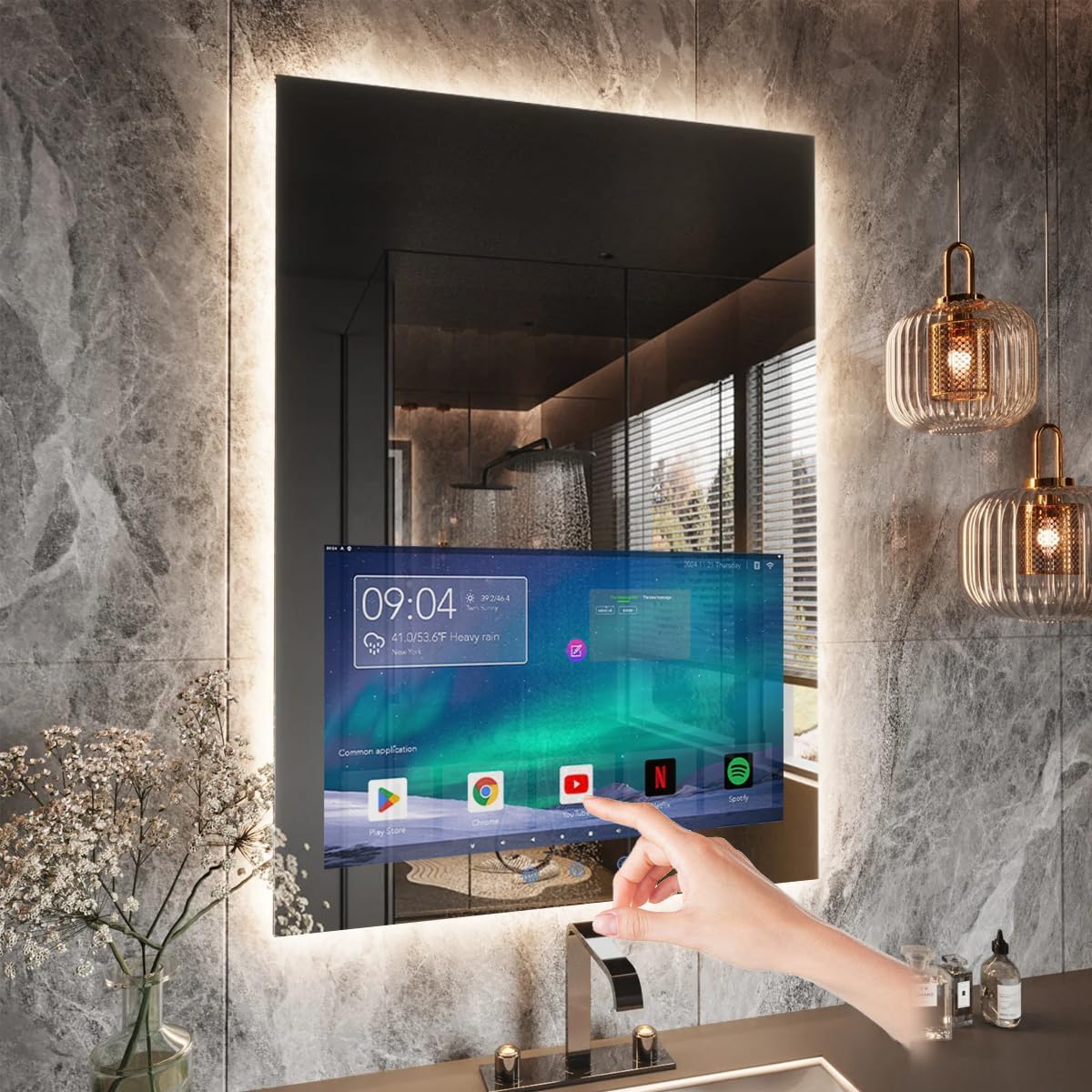 Smart Vanity Mirror with LED Glow