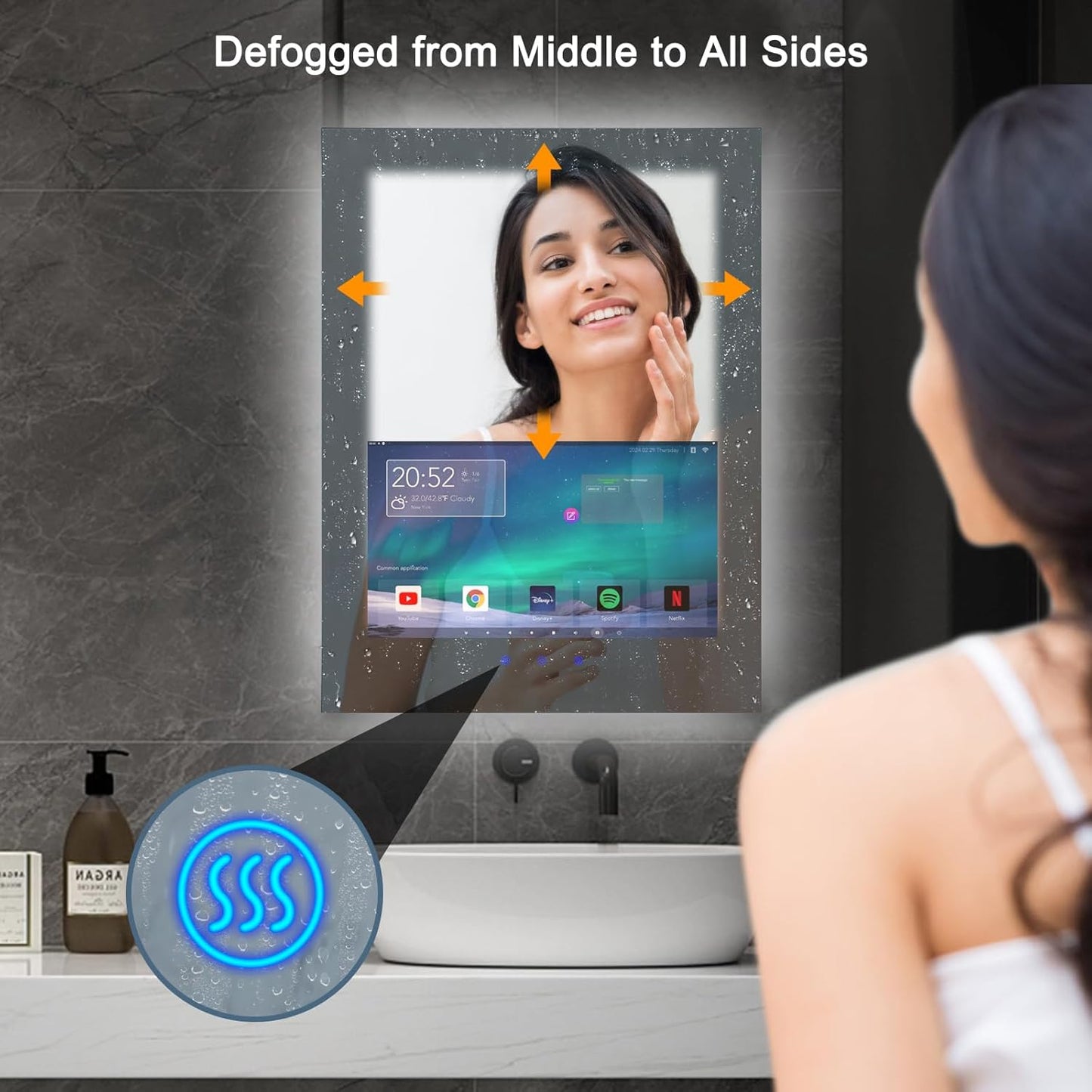 Smart Vanity Mirror with LED Glow