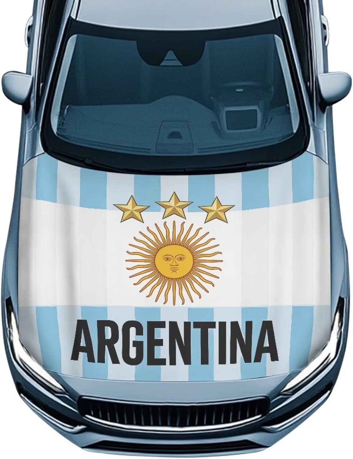 Argentina Flag Car Hood Cover
