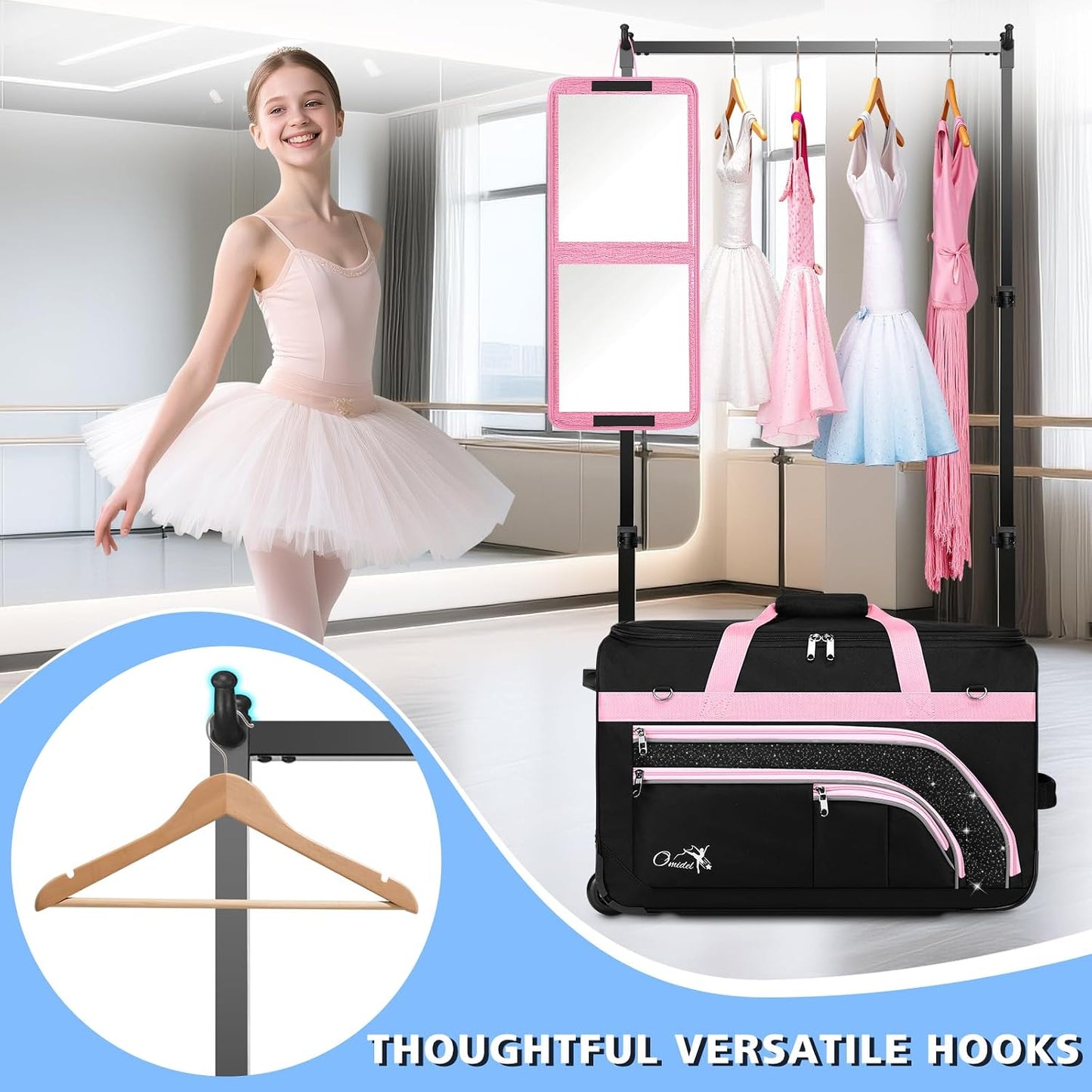 Dance Suitcase with Garment Rack