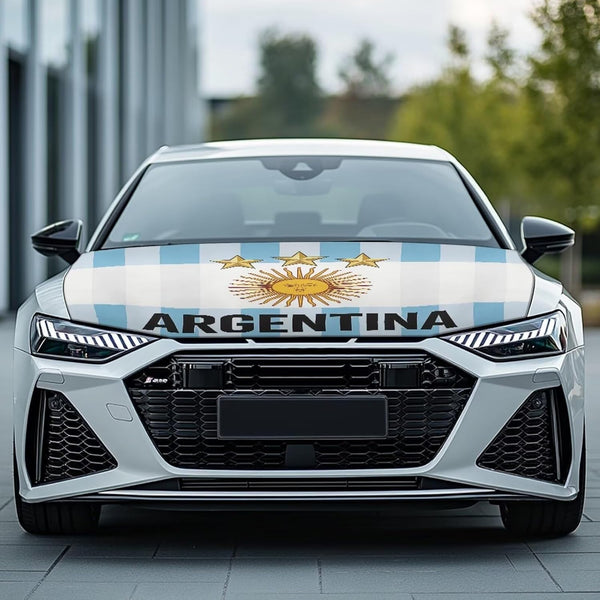 Argentina Flag Car Hood Cover