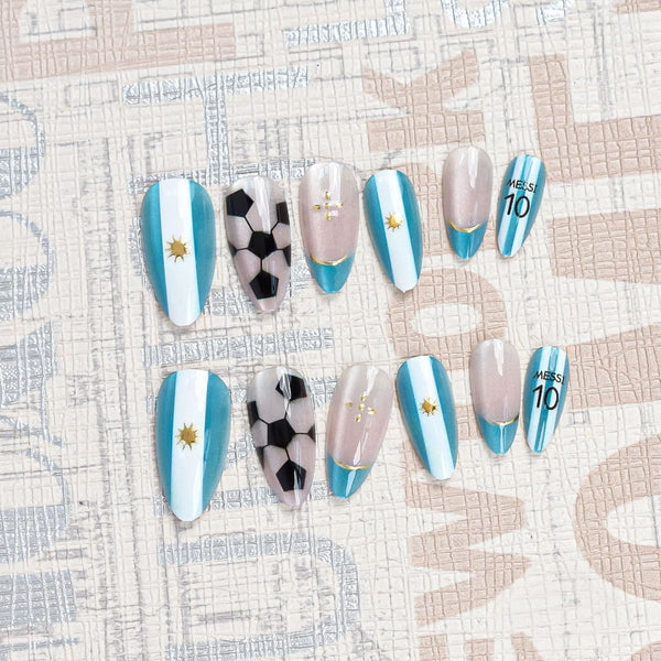 Argentina Soccer Nail Art Kit