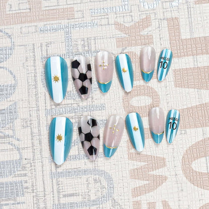 Argentina Soccer Nail Art Kit