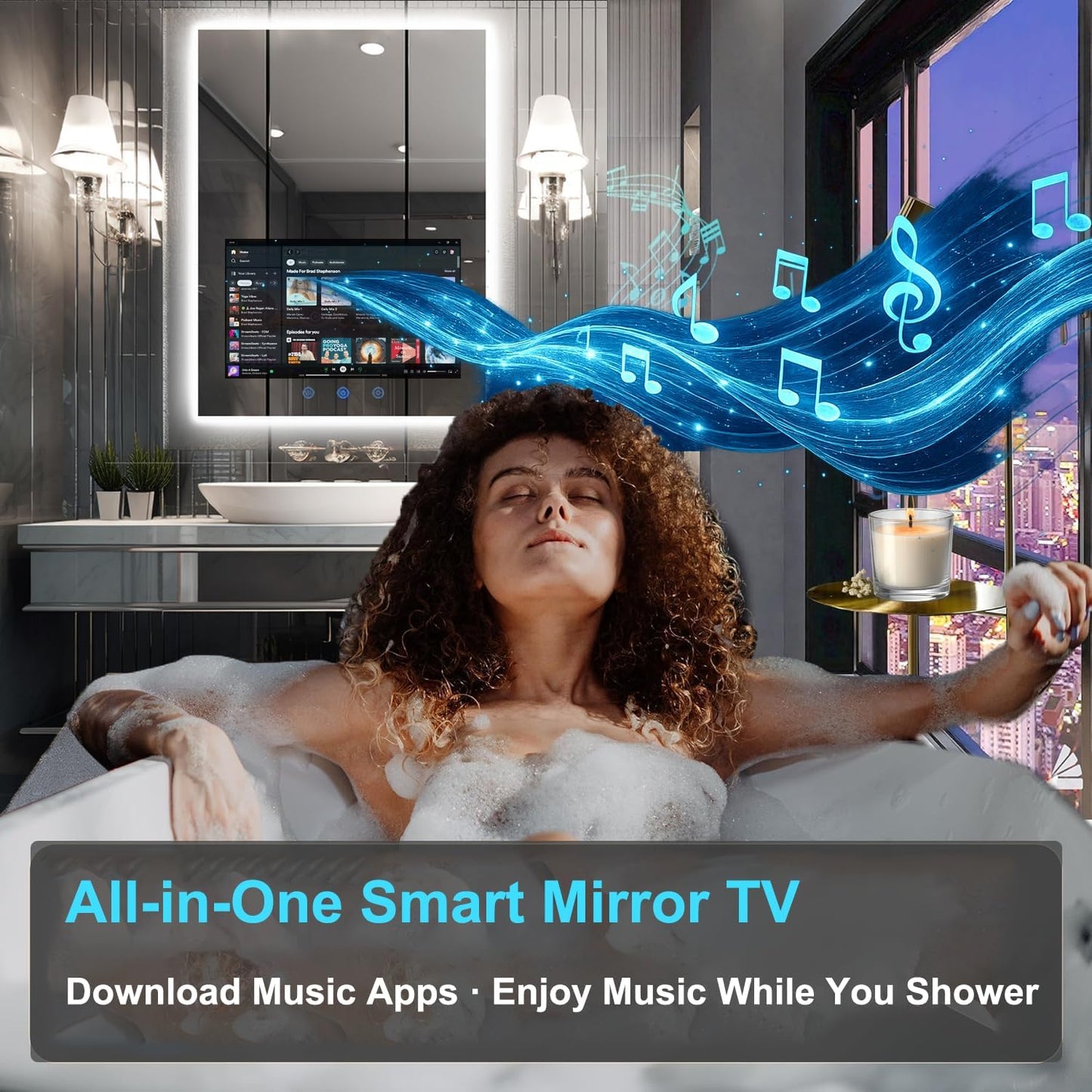 Smart Vanity Mirror with LED Glow