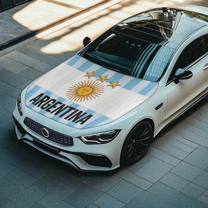 Argentina Flag Car Hood Cover