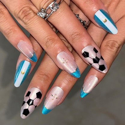 Argentina Soccer Nail Art Kit