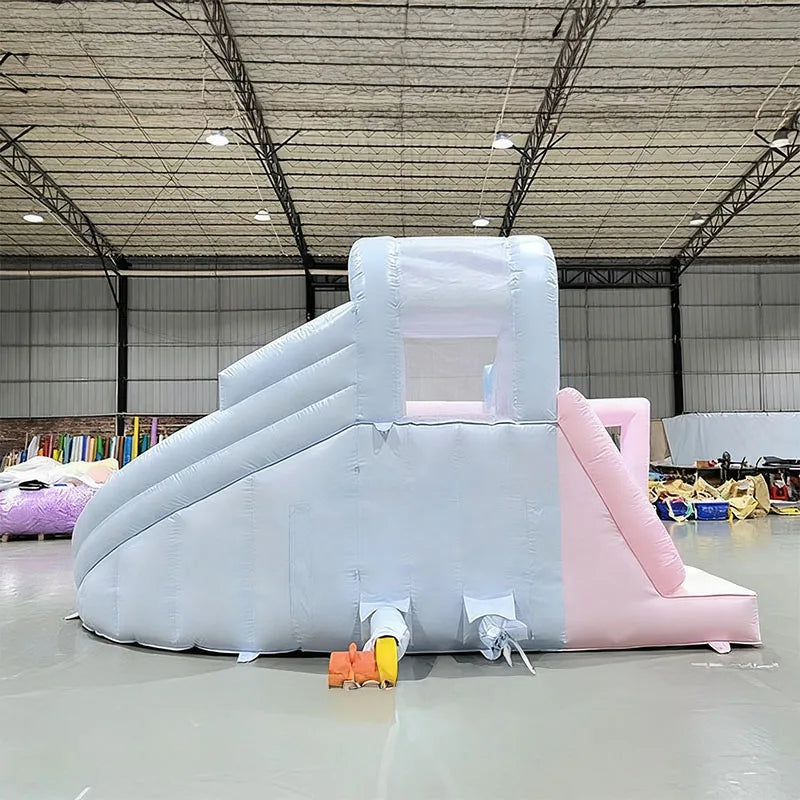 Pink Princess Inflatable Outdoor Water Slide & Splash Pool